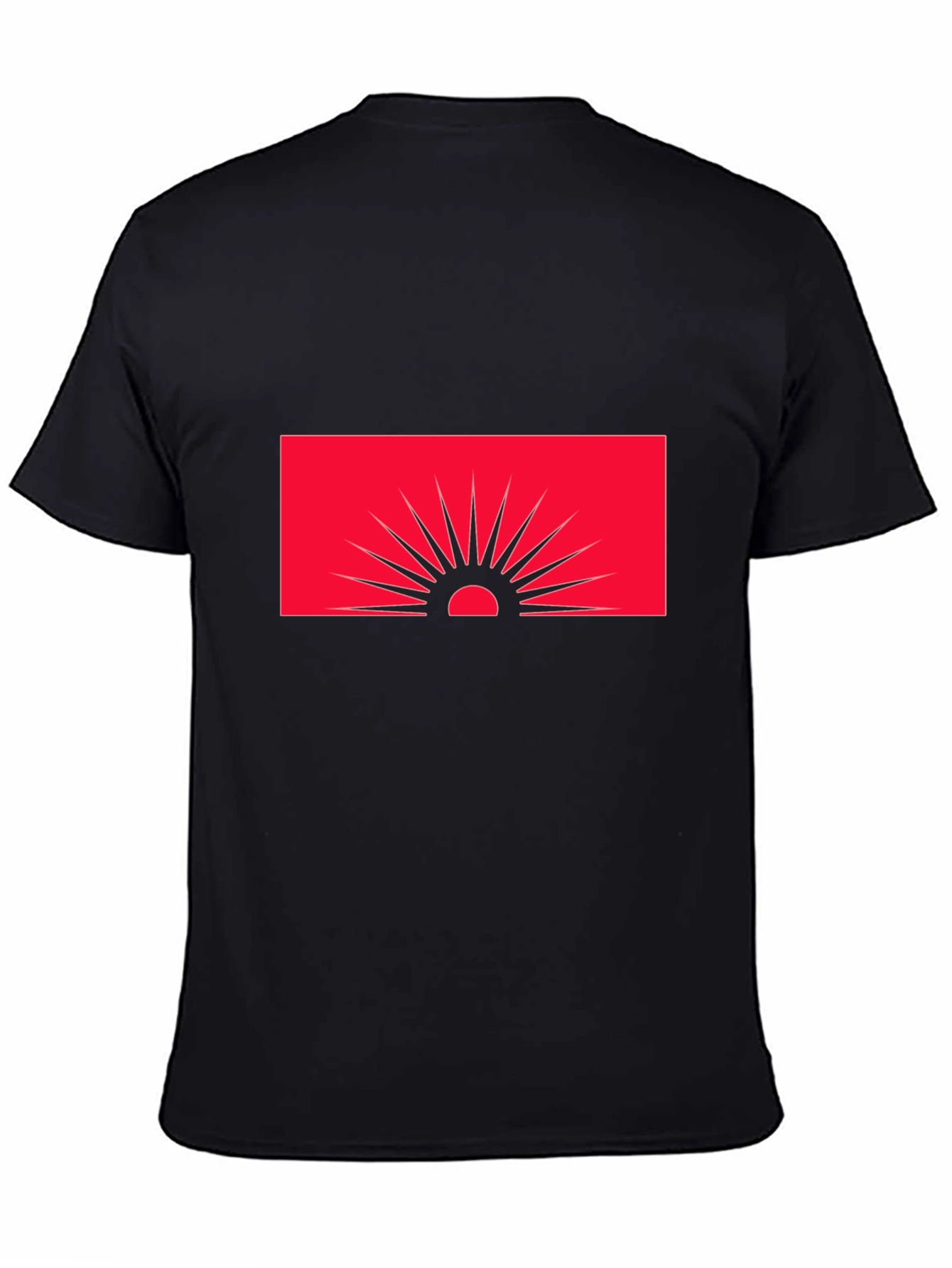 Sunset Graphic Tee - Modern Black T-Shirt