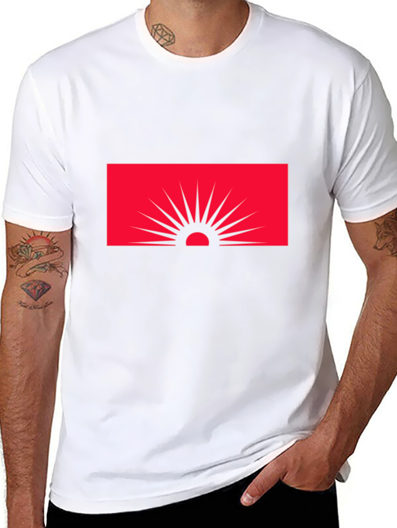 Sunset Graphic Tee - Modern Black T-Shirt