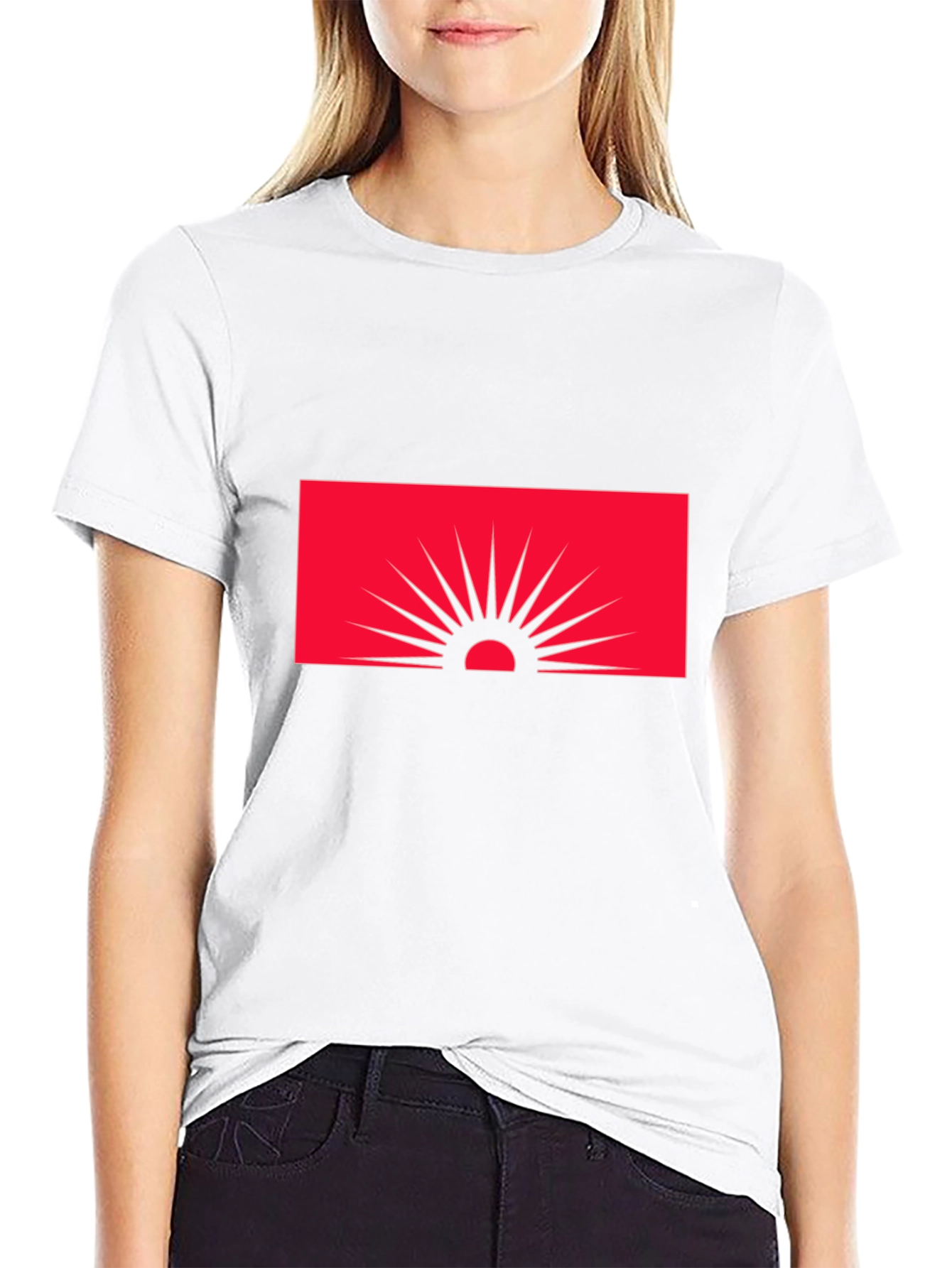 Sunset Graphic Tee - Modern Black T-Shirt