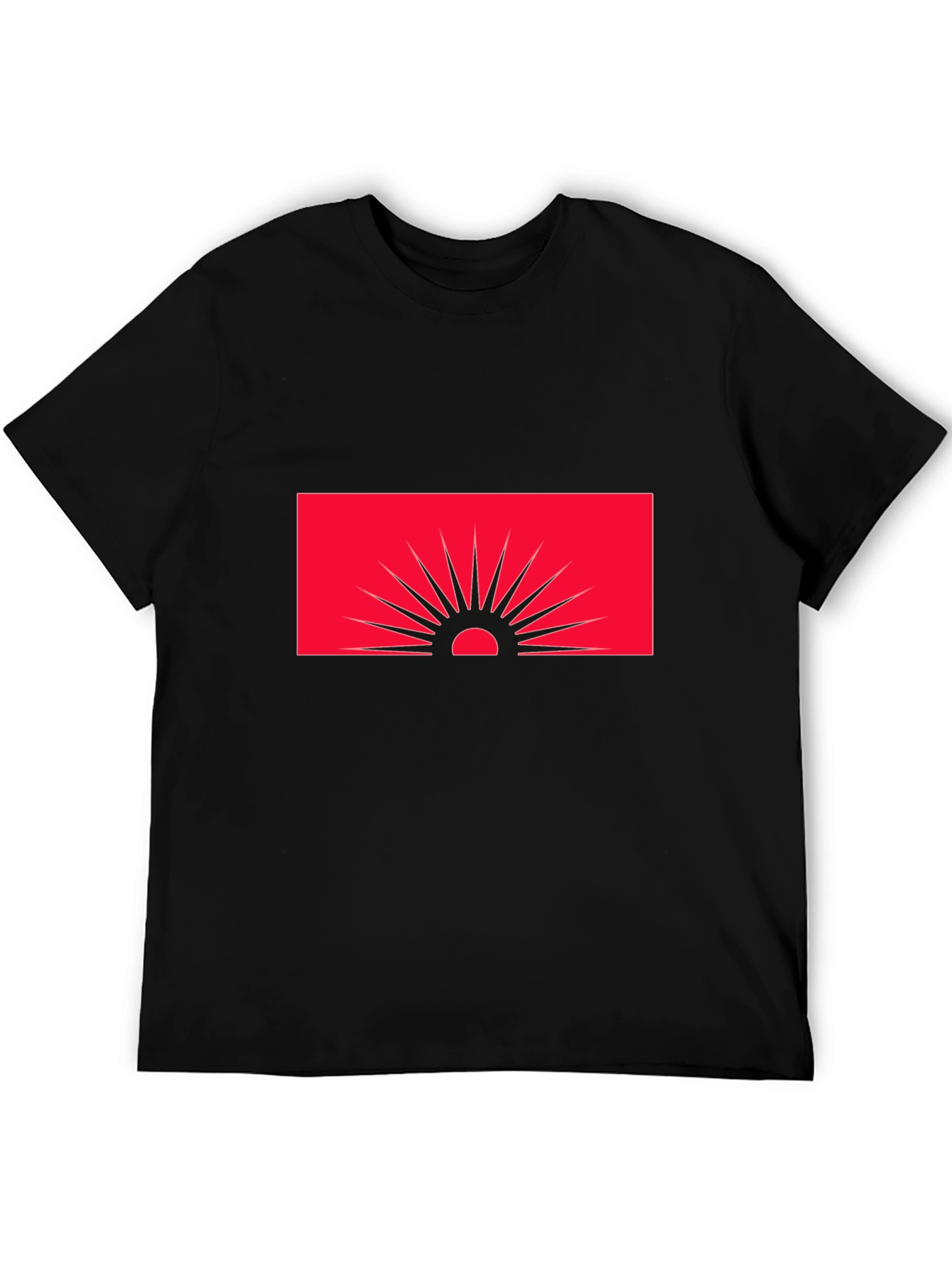 Sunset Graphic Tee - Modern Black T-Shirt